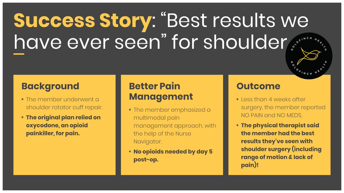 For comparison, 1 in 5 patients are still using opioid painkillers 6 months after this surgery.

Not the experience with Goldfinch.

#surgery #opioids #rotatorcuff #orthopedicsurgery