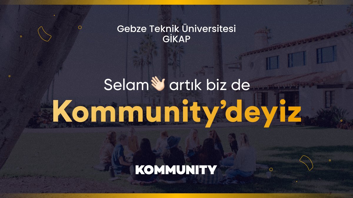 gikapgtu's tweet photo. Artık biz de Kommunity'deyiz 🤩

Bio'daki linkten Kommunity'de aramıza katılabilirsiniz!

#gtu #gikap #girisimcilik #kariyer #kariyerplanlama #kommunity https://t.co/Xzz0twQcEb