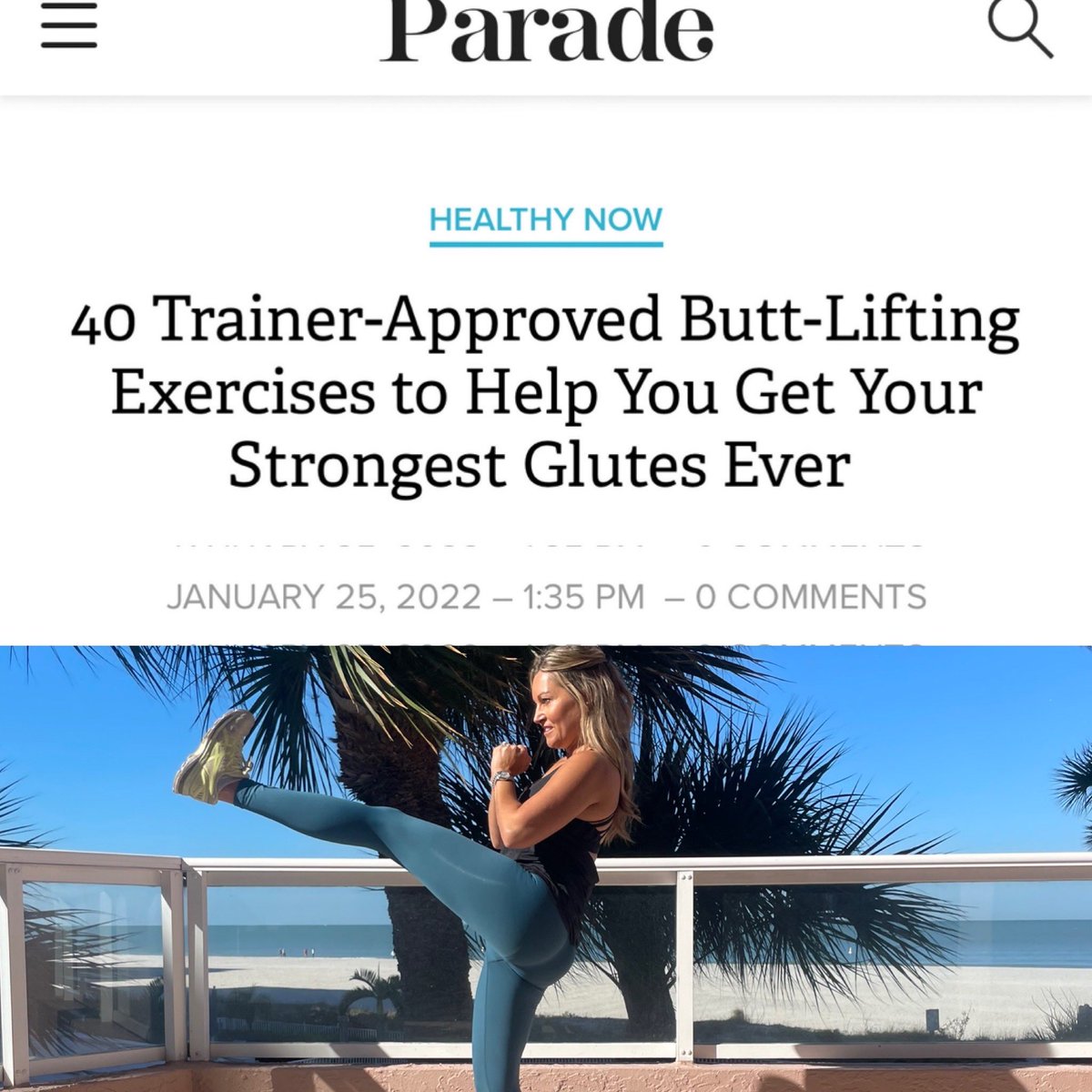 My interview in <a href="/ParadeMagazine/">Parade Mag</a> about my free Booty Camp video on YouTube and Butt Lifting exercises. Like &amp; 🏋️‍♀️🍑🤸🧘🏼‍♀️subscribe #nikkifitnessonyoutube article- parade.com/1322239/kaitli…