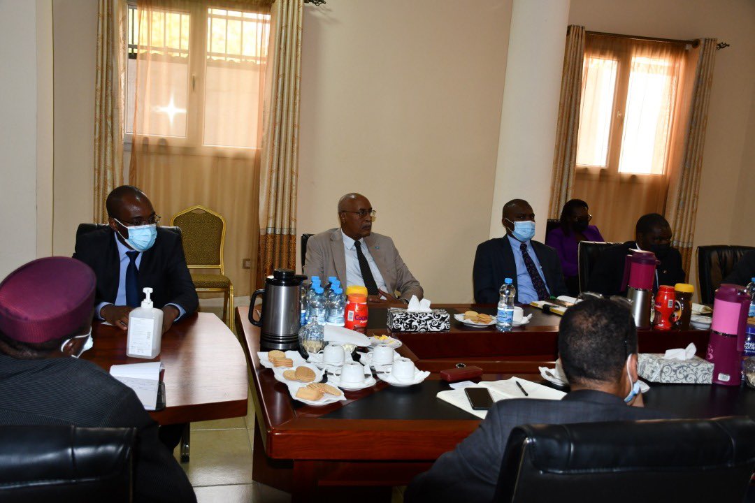 AUC_PAPS's tweet photo. Amb. Joram Biswaro, SRCC and Head of #AUMISS, chaired a high-level consultation between the visiting UN Commission on Human Rights in #SouthSudan and the African Diplomatic Corps. The UN team was led by Chairperson Ms. Yasmin Sooka. 1/2 https://t.co/Sn8RkJoGke