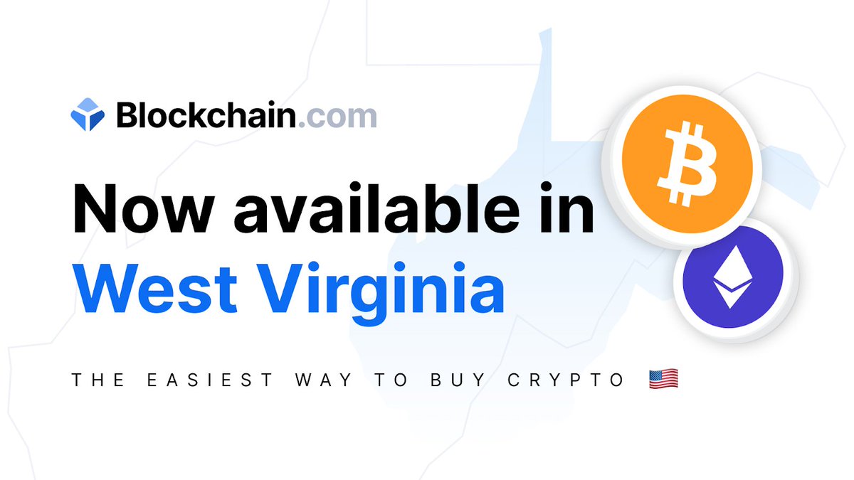 We’re bringing crypto to the Mountain State. West Virginia residents can now buy, sell, swap, and trade crypto right in the Blockchain.com Exchange + Wallet.

What are you waiting for? Start your crypto journey now: blockchain.com/login