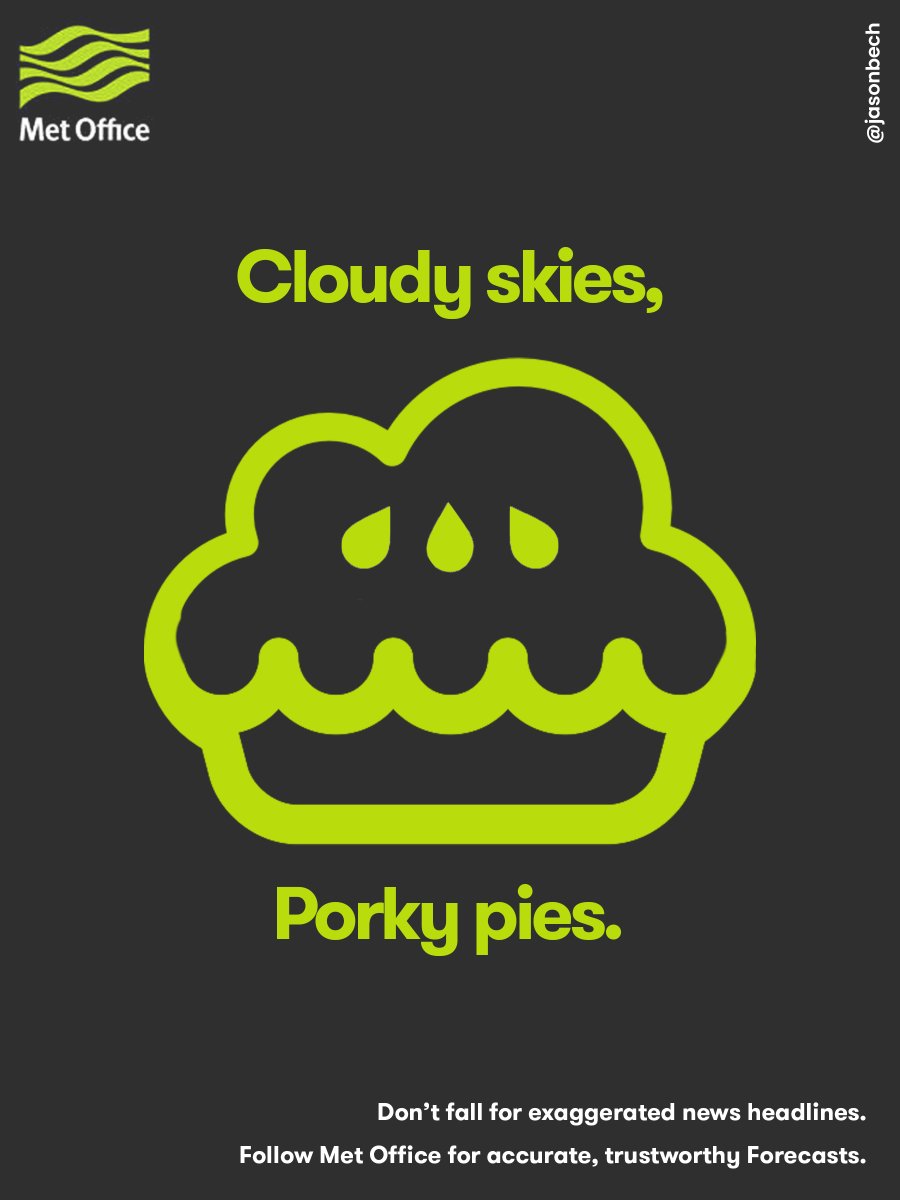 jasonbech's tweet photo. The media is telling cloudy skies.
Create posters to help @metoffice combat exaggerated weather stories. #TrustedForecasts @OneMinuteBriefs https://t.co/Lxcm1rFhXe