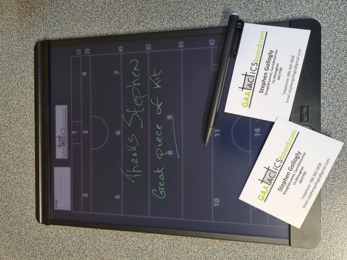 Brilliant piece of equipment thanks Stephen <a href="/gaatacticsboard/">GAELICtacticsboard.com</a> 👍🏐
