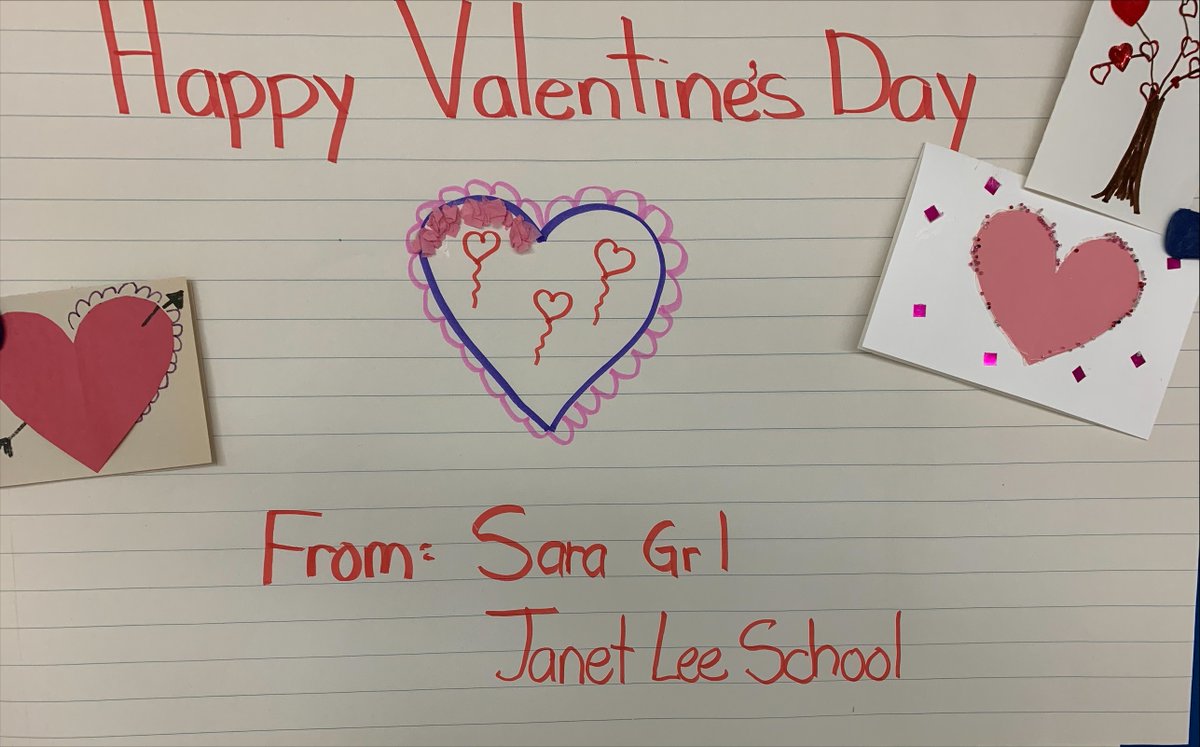 JanetLee_HWDSB's tweet photo. Over the last week, Janet Lee participated in Project Valentine by creating Valentine's Day cards for long term care residents. A special shoutout goes to Ms. Lake for collecting all the cards we made! Way to go, Jaguars! https://t.co/r3G67xRmvQ
