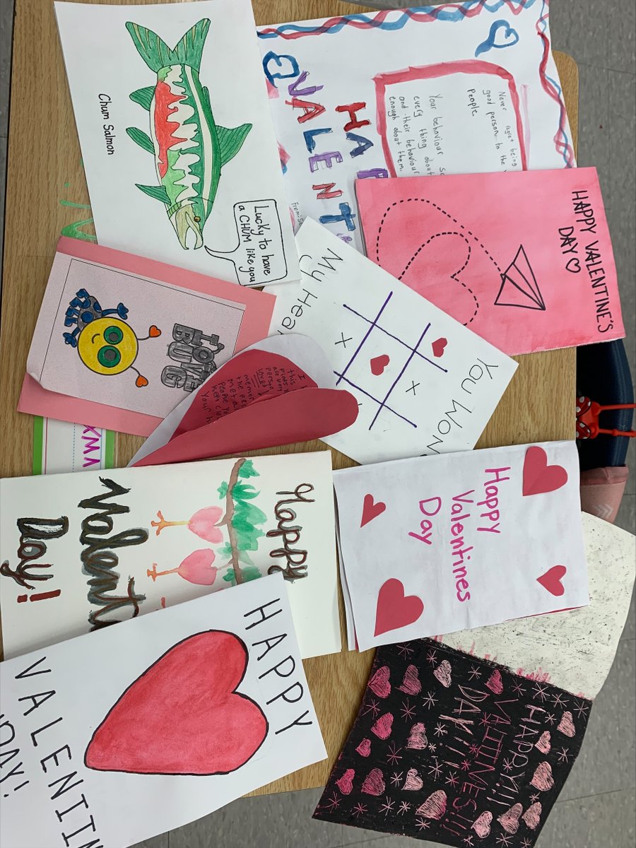 JanetLee_HWDSB's tweet photo. Over the last week, Janet Lee participated in Project Valentine by creating Valentine's Day cards for long term care residents. A special shoutout goes to Ms. Lake for collecting all the cards we made! Way to go, Jaguars! https://t.co/r3G67xRmvQ
