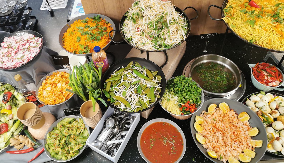 waynepittaway's tweet image. Wow what a busy day @Gatewaysschool but totally worth it.
Ramen station on centre island today made my @jackie66622121.
So much positive feedback.
A great theme for me to guide the team on how to set up a counter to company standards @OliCullers
@HolroydHowe.