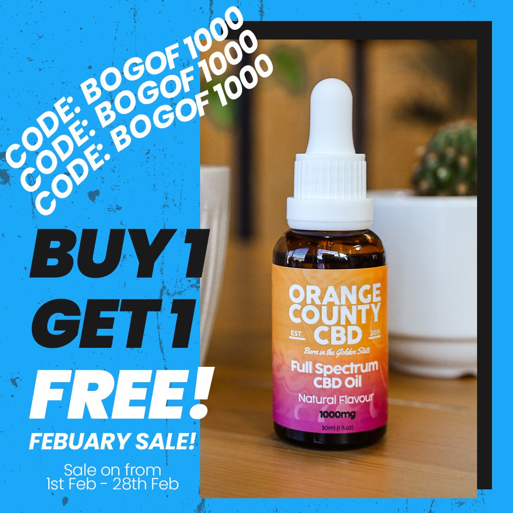 orangecountycbd's tweet image. 🚨DONT MISS OUT!! 🚨

Just a reminder that we are still having the buy one get one free offer on our amazing 1000mg oils 🤩 Get yours now by clicking the link in the bio! 🧡
#cbdpromotion #cbdoffer #cbdgifts #valentinesgifts #cbdheals