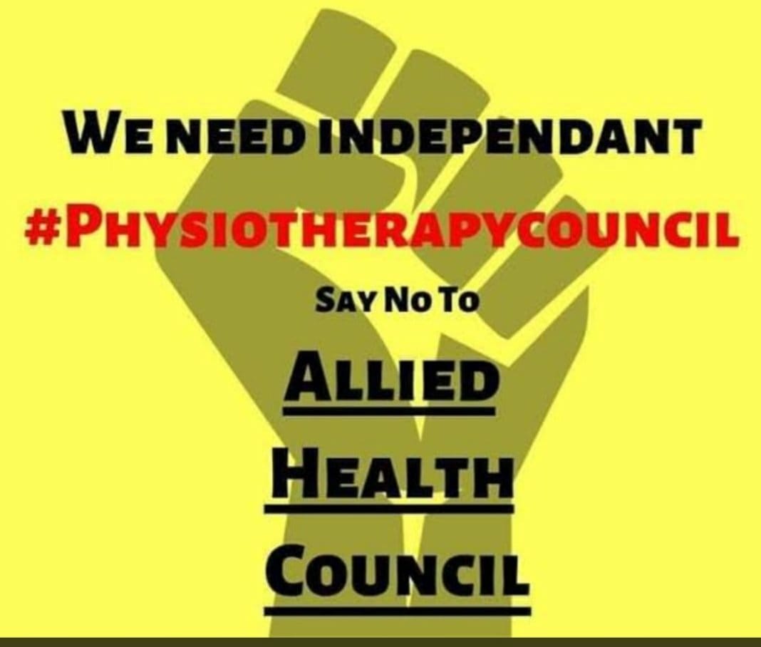 APPA_KPK's tweet photo. @FawziaArshadPTI @ArifAlvi We will never be the part of AHPC.
 #ExcludePhysiotherapistsFromAHPC https://t.co/ter6lgGouf