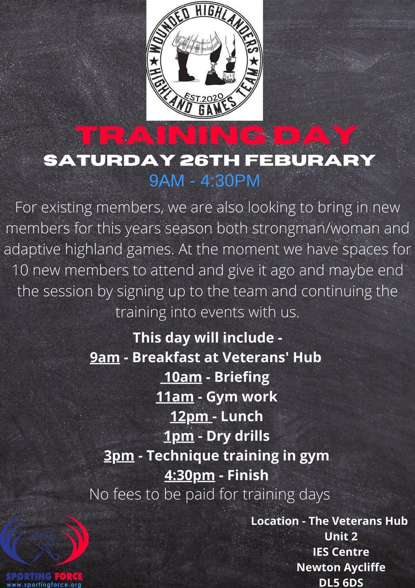 WHighlandersCIC's tweet photo. Open to all WIS community. Get in touch via woundedhighlanders@gmail.com https://t.co/xjk14vWo74