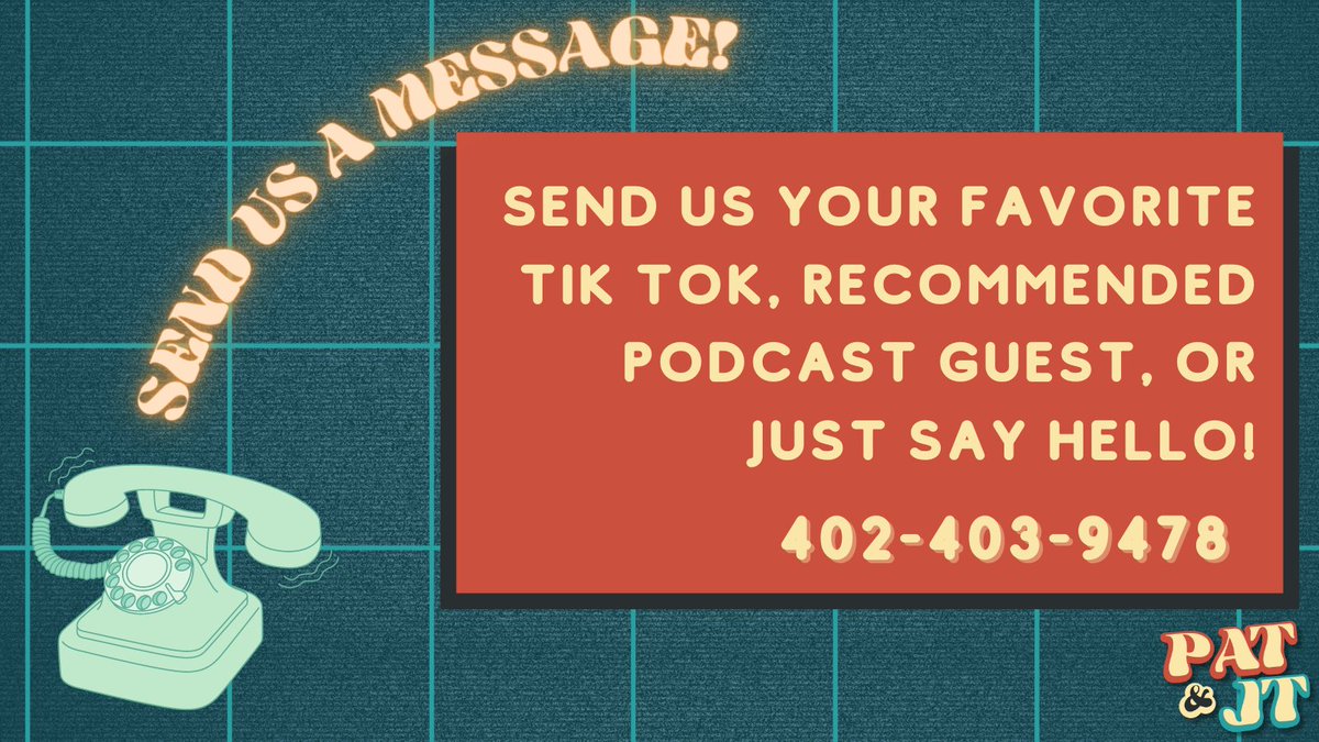 ItsPatandJT's tweet photo. We are finally getting our 'ish together! Like we talked about in today's episode, we are organizing our #textclub!
Send us some messages for a chance to be featured on an upcoming episode!
Follow and Subscribe โก๏ธ https://t.co/cLxvxizqqh https://t.co/2wL6ZYKu7Q