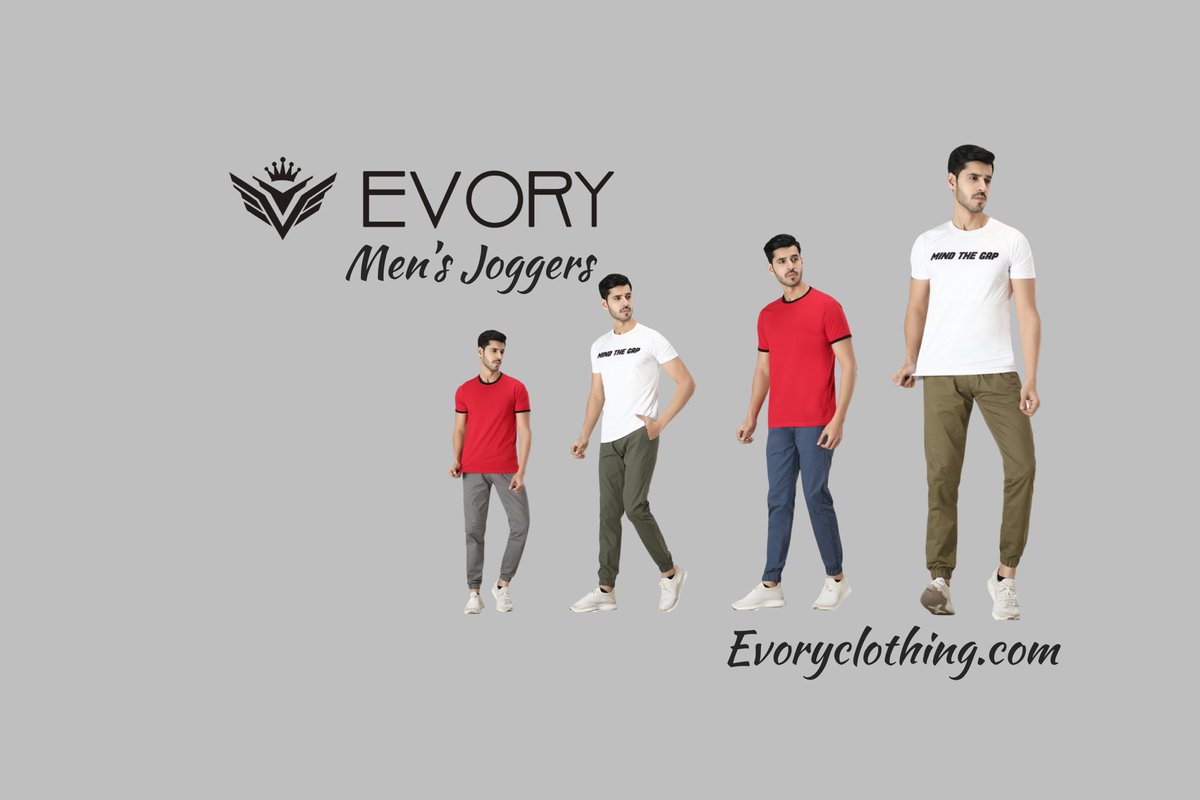 evoryclothing's tweet photo. Complete your wardrobe with a pair of fashionable EVORY Joggers. Run, stretch &amp; lounge in our custom-made drawstring joggers. Crafted from best-in-class cotton stretch fabric, you can run errands, lounge at home or workout in style,everyday your favorite new everyday joggers now! https://t.co/OsEmBftyld