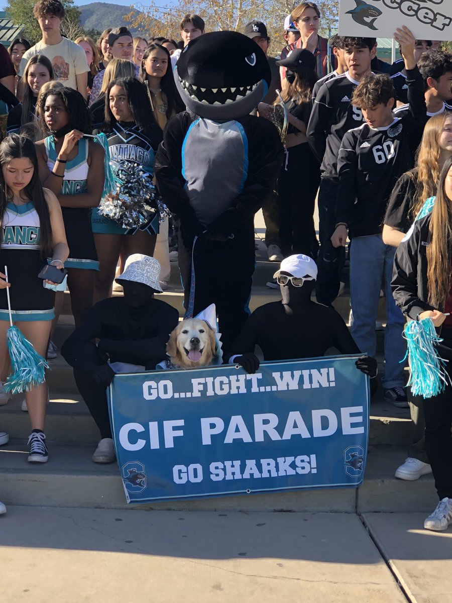 DrSmithSHS's tweet photo. Awesome parade to celebrate our league champions and CIF competitors! Go SHARKS! #SHSBeaSHARK https://t.co/aabcW5FdDQ