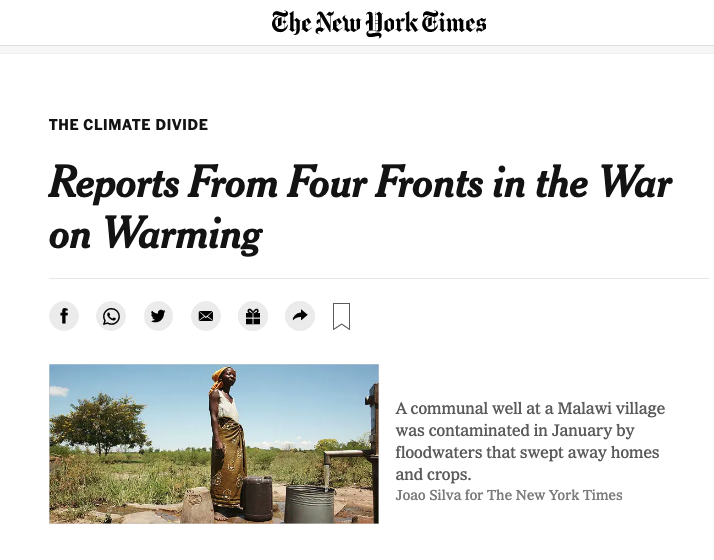 Revkin's tweet photo. Still time to catch @SominiSengupta today on the #climatedivide she's reported wonderfully of late, and since 2007 https://t.co/XsATH97KP7 https://t.co/wJVvCkXPeK