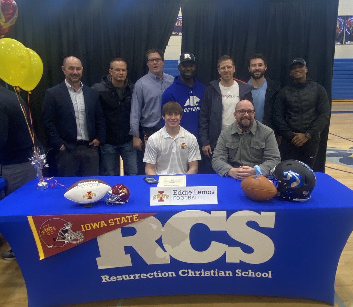 Eddie Lemos (@eddlemos7) on Twitter photo Thank you to all these men who have helped me get here and for coming to our school signing celebration today. Appreciate you all! <a href="/SimplSpeedCoach/">Simple Speed Coach™️</a> <a href="/rmauck20/">Coach Mauck</a> @CoachJVanWinkle <a href="/CoachDragge/">Corey Dragge | Offensive Line Coach</a> <a href="/5050SP/">Thal Woods</a> Coach Smith, Coach Rucks Thank you to all these men who have helped me get here and for coming to our school signing celebration today. Appreciate you all! <a href="/SimplSpeedCoach/">Simple Speed Coach™️</a> <a href="/rmauck20/">Coach Mauck</a> @CoachJVanWinkle <a href="/CoachDragge/">Corey Dragge | Offensive Line Coach</a> <a href="/5050SP/">Thal Woods</a> Coach Smith, Coach Rucks