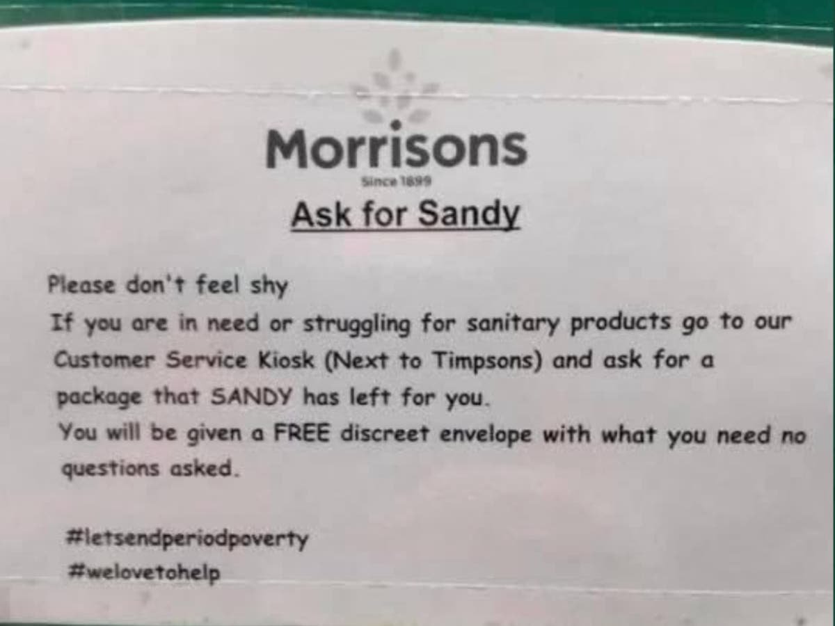 AndyGibsonTV's tweet photo. Can @Tesco please explain why there's anti-shoplifting notices next to santiary products? You should be handing those out for free. Take a leaf out of @Morrisons book &amp; operate an #AskForSandy initiative. Don't procecute women for having menstrual cycles!
PIC 1 CREDIT: @No7Sammy https://t.co/sw4nM2pxVk