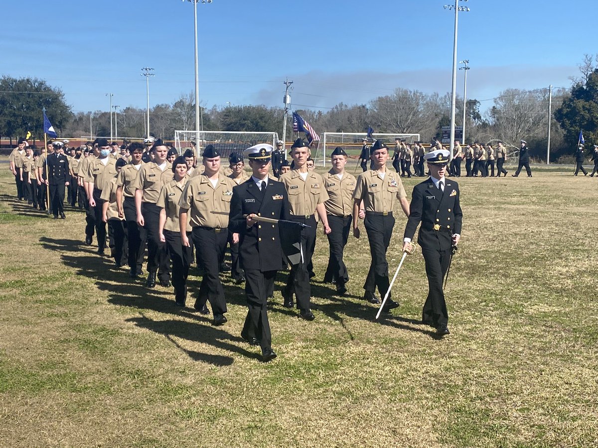 PrincipalSharp's tweet image. Big day today for the Robertsdale HS NJROTC. Annual Military Inspection.  So proud of this Battalion
