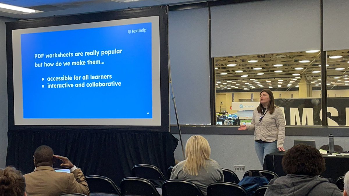 th_lindamac65's tweet image. Frustrated with PDF’s? Solution = #OrbitNote. Session now with @TH_JoshTX and team @texthelp #tcea22 rm A301