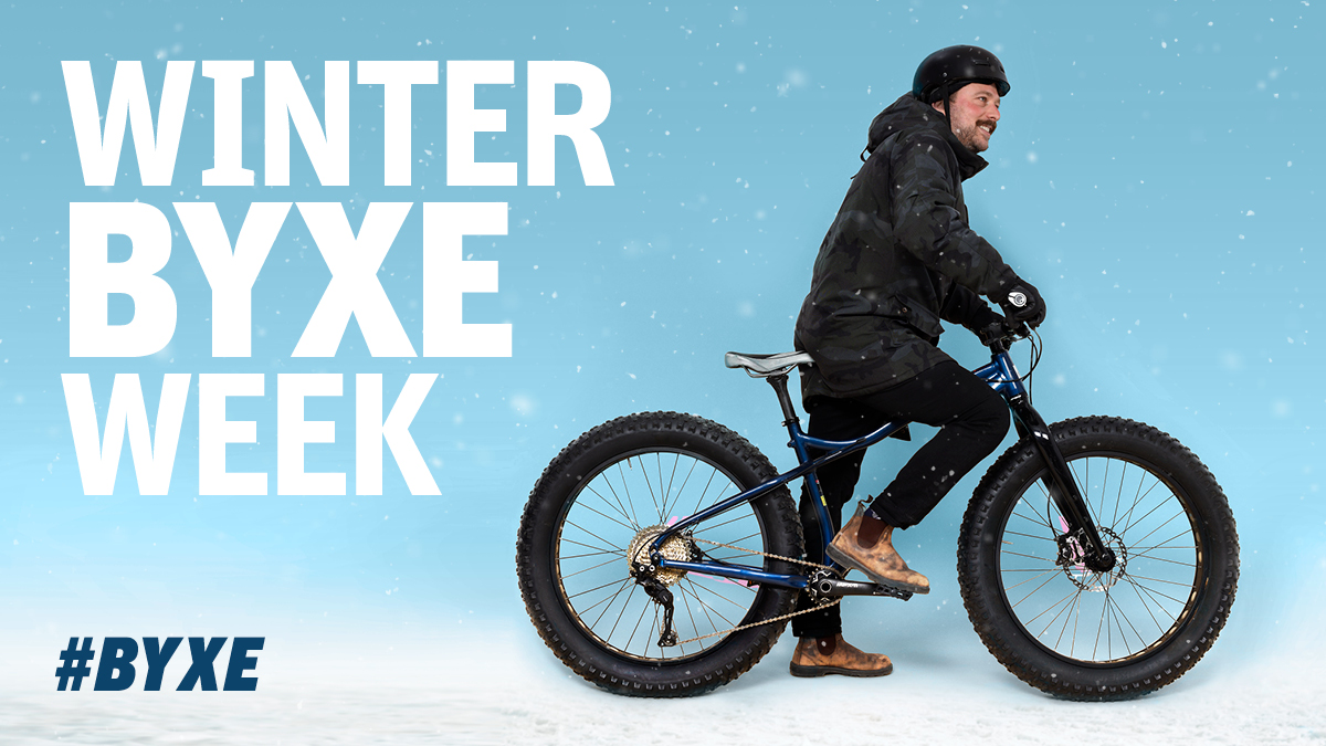 Take the winter #BYXE Week challenge! Get on a 🚴🏽‍ to check out new sites in our city-wide 🔎scavenger hunt. Experience #yxe by bike this winter by yourself, with friends or as a family! 
➡️ saskatoon.ca/byxeweek
<a href="/SaskatoonCycles/">Saskatoon Cycles</a> #BYXEWeek #WinterCityYXE
   ‍