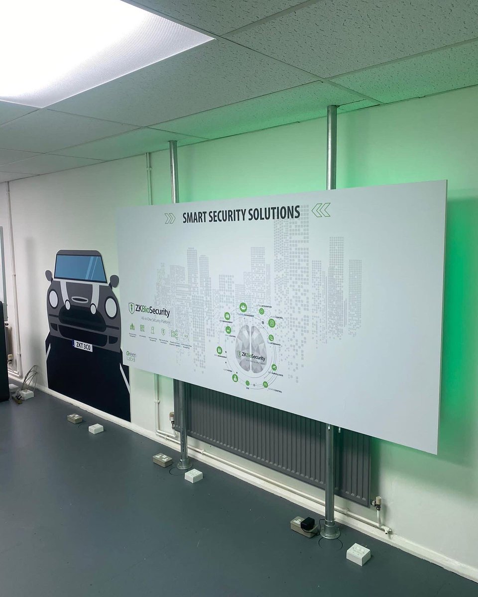 city_sign's tweet photo. Doing what we do best for @ZKTeco_Europe - creative signage with some added WOW π― #LEDsignage #internalgraphics #internalsignage https://t.co/qUnRqzajxl