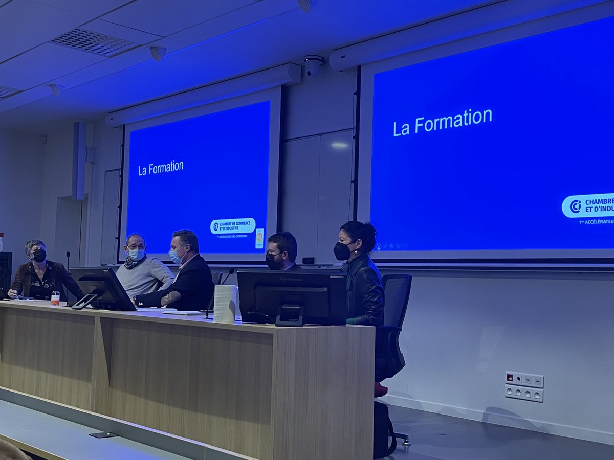 Super conférence organisée par la CPME sur l’ensemble des services de la CCI. Mes oreilles sont très à l’écoute concernant la formation 👂