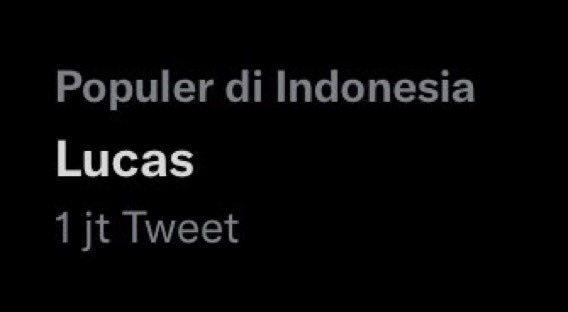 LucasWong_IDN's tweet photo. [INFO] Tweet #LUCAS saat ini telah mencapai 1 Juta tweet! 

Lumis~ terimakasih! Ayo tetap beri kata-kata positif di setiap tweet kamu ya 💛 https://t.co/zIJQv0Tf2p