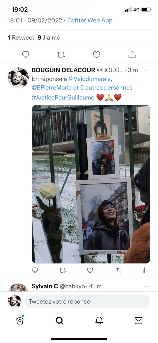 BOUGUINBIS's tweet photo. Oh @Velodumarais bloque quand on parle de #JusticePourGuillaume .. Un ami de #MaximeCochard ou de laby https://t.co/yg3pcdSvnY