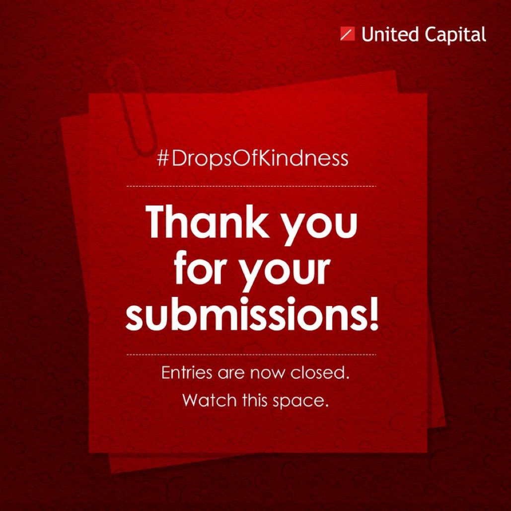 realviva__'s tweet photo. Entries into the @Unitedcap #DropsOfKindness challenge has closed. Now we wait to see the 10 lucky winners get their 150k cash gift each.
#UCAPDropsofkindness https://t.co/ApzSKuzDhH