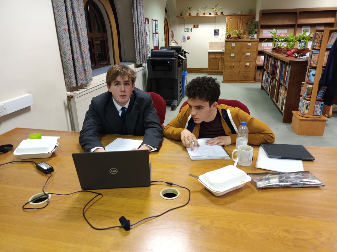 Well done to Henry, Dan, Poppy and Simon for taking part in yesterday's <a href="/oxschools/">Oxford Schools’ 2021-22</a> Debating Competition regional rounds where they faced  schools from the North of England!

#debating #compassforlife