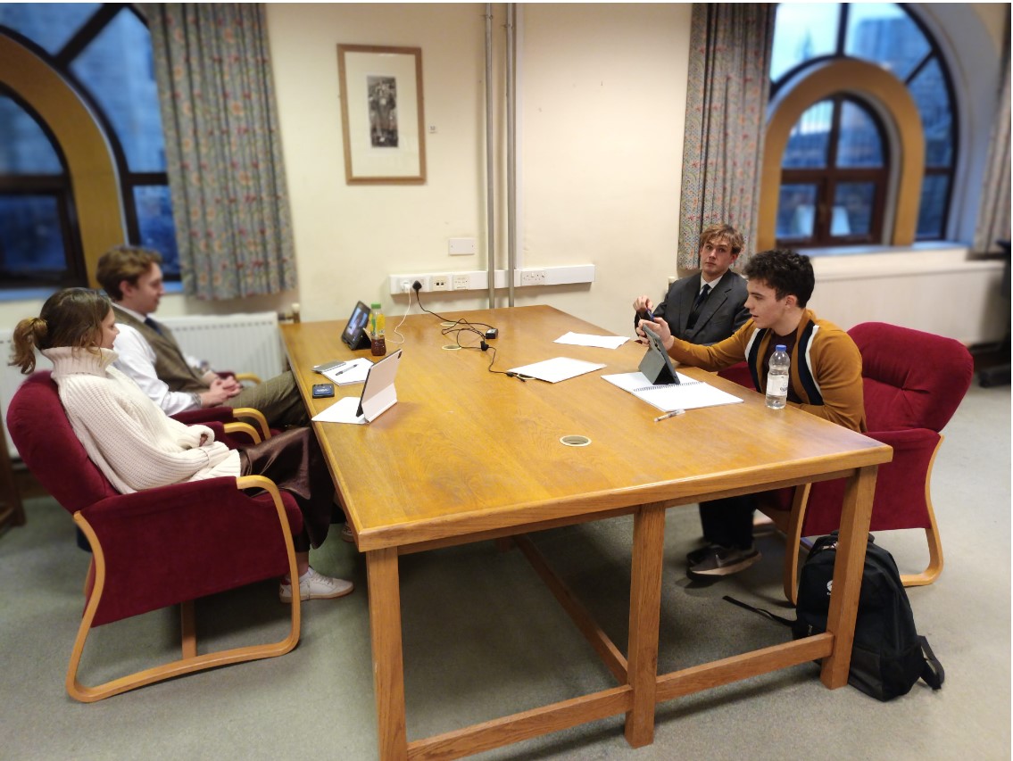 AmpleforthColl's tweet photo. Well done to Henry, Dan, Poppy and Simon for taking part in yesterday's @oxschools Debating Competition regional rounds where they faced  schools from the North of England!

#debating #compassforlife https://t.co/wfnJivKiDF