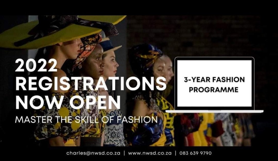 NWSchoolDesign's tweet photo. REGISTRATIONS ARE STILL OPEN FOR THE 2022 ACADEMIC YEAR

To Apply visit https://t.co/4zaYvaCbfN and click on 'online application' 
(one lucky applicant stands a chance to win a free R500 fabric voucher) 

Master the Skill of Fashion at North West School of Design

0184625149 https://t.co/aSluNmLI1J