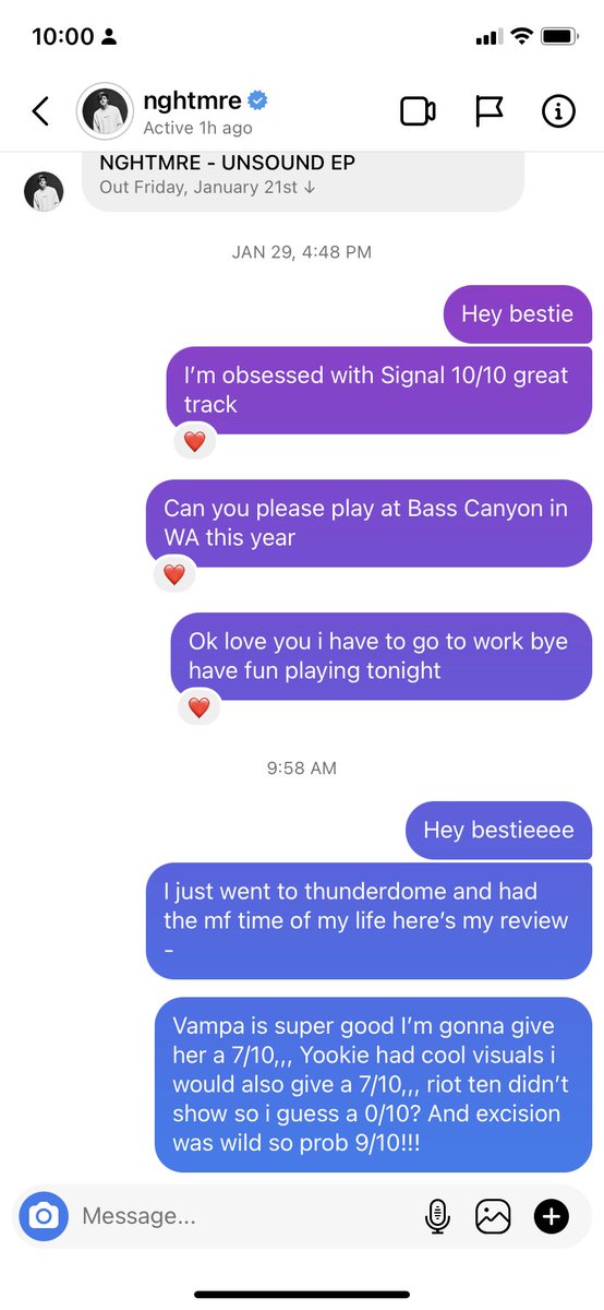 cathbowenn's tweet photo. The weekly @NGHTMRE DM, love u bestie- still my fave artist I’ve seen live https://t.co/2ev4gSKSf7