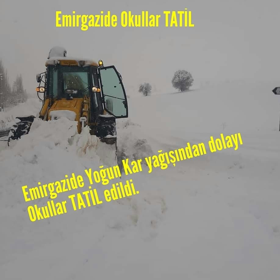 kadinhaniab's tweet photo. Emirgazide devam eden karyağışı ve olumsuz hava şartları nedeniyle önleyici tedbir olarak,İlçemizokullarında 10Şubat2022 Perşembe bir gün süre ile yüzyüze eğitime ara verilmesine; eğitimin uzaktan yürütülmesine,hamile,engelli personelin idariizinli sayılmasına kararverilmiştir. https://t.co/TrsnLqceED