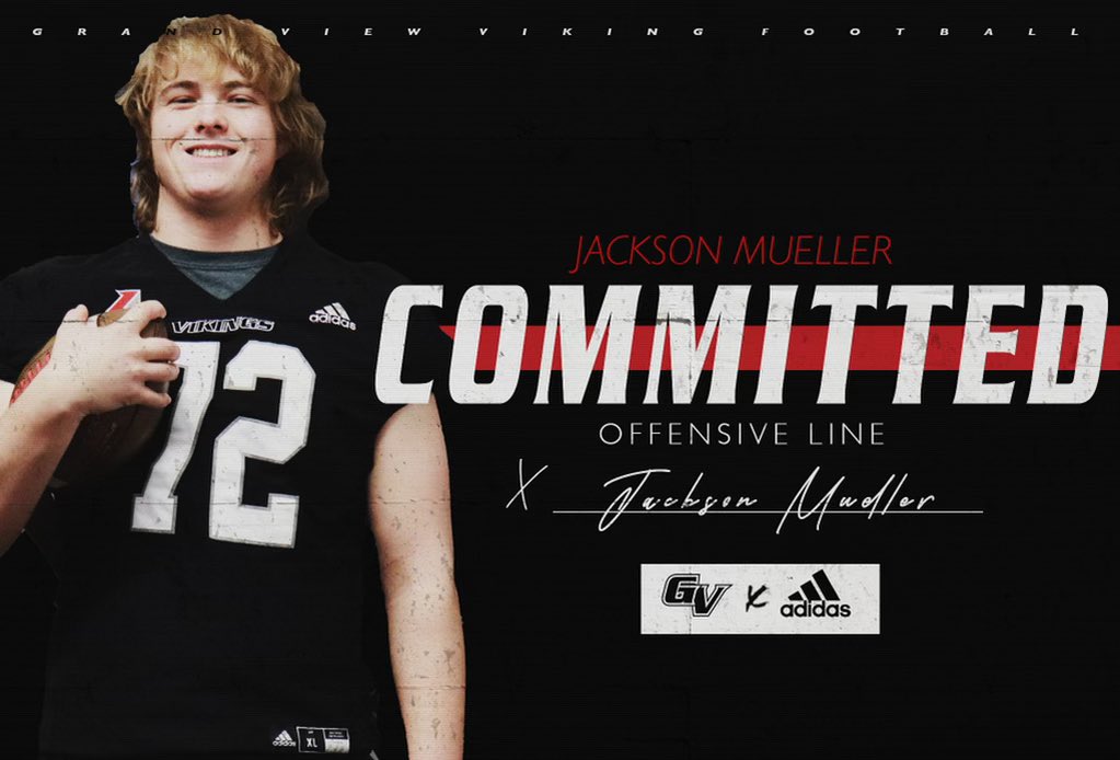 Excited to announce I will be furthering my academic and football career at Grand View University. Thanks to all the coaches, teammates, and supporters who’ve helped me along the way. Go Vikings! <a href="/CoachJoeWoodley/">Coach Joe Woodley</a> @Coach_ADutcher <a href="/GVVikingFB/">Grand View Football</a>