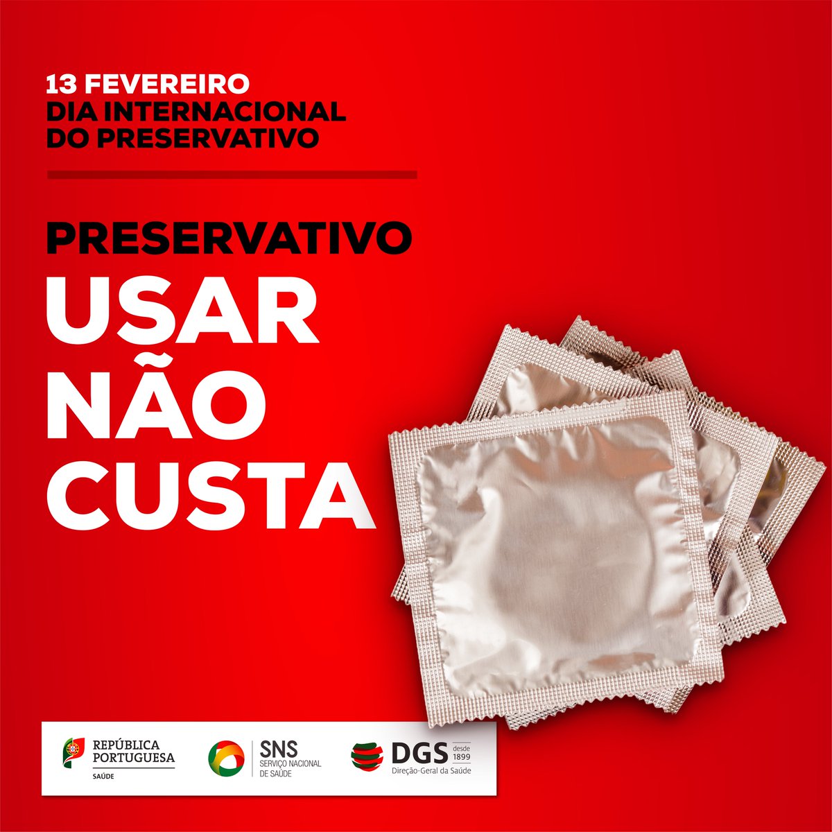 DGSaude's tweet photo. A DGS assinala esta data com uma campanha de incentivo ao uso consistente do preservativo.
Simultaneamente, distribui gratuitamente preservativos à população.
#sejaumagentedesaudepublica #UmconselhodaDGS #estamoson https://t.co/Tu4w9KjSav