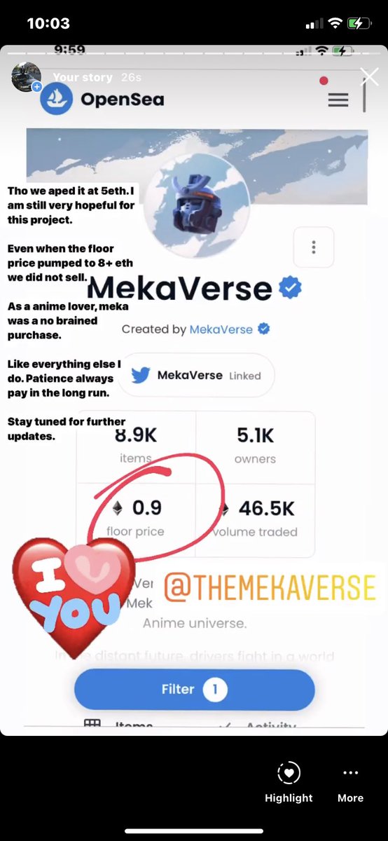 RealLittyus's tweet photo. Sometimes I feel that I am too dyslexic for Twitter. Luckily we don’t have a shortage of social media platforms. Here is my @MekaVerse Update. https://t.co/boughw620K