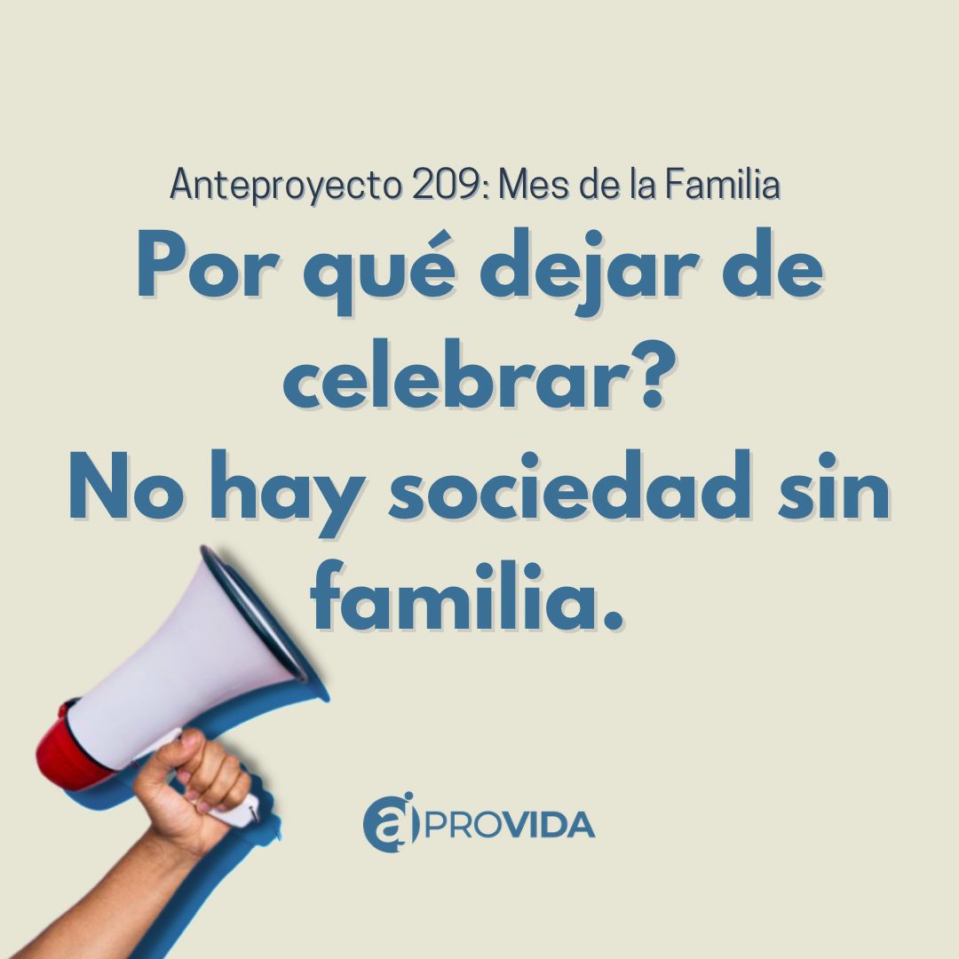 AjProvida's tweet photo. ¿Porqué dejar de celebrar?

¡No hay sociedad sin familia!

📍Lee este post y conoce un poco más acerca de la propuesto!

#Panama
#Familia
#Pty
#SomosProVidaYProFamilia https://t.co/ASmdznALa9