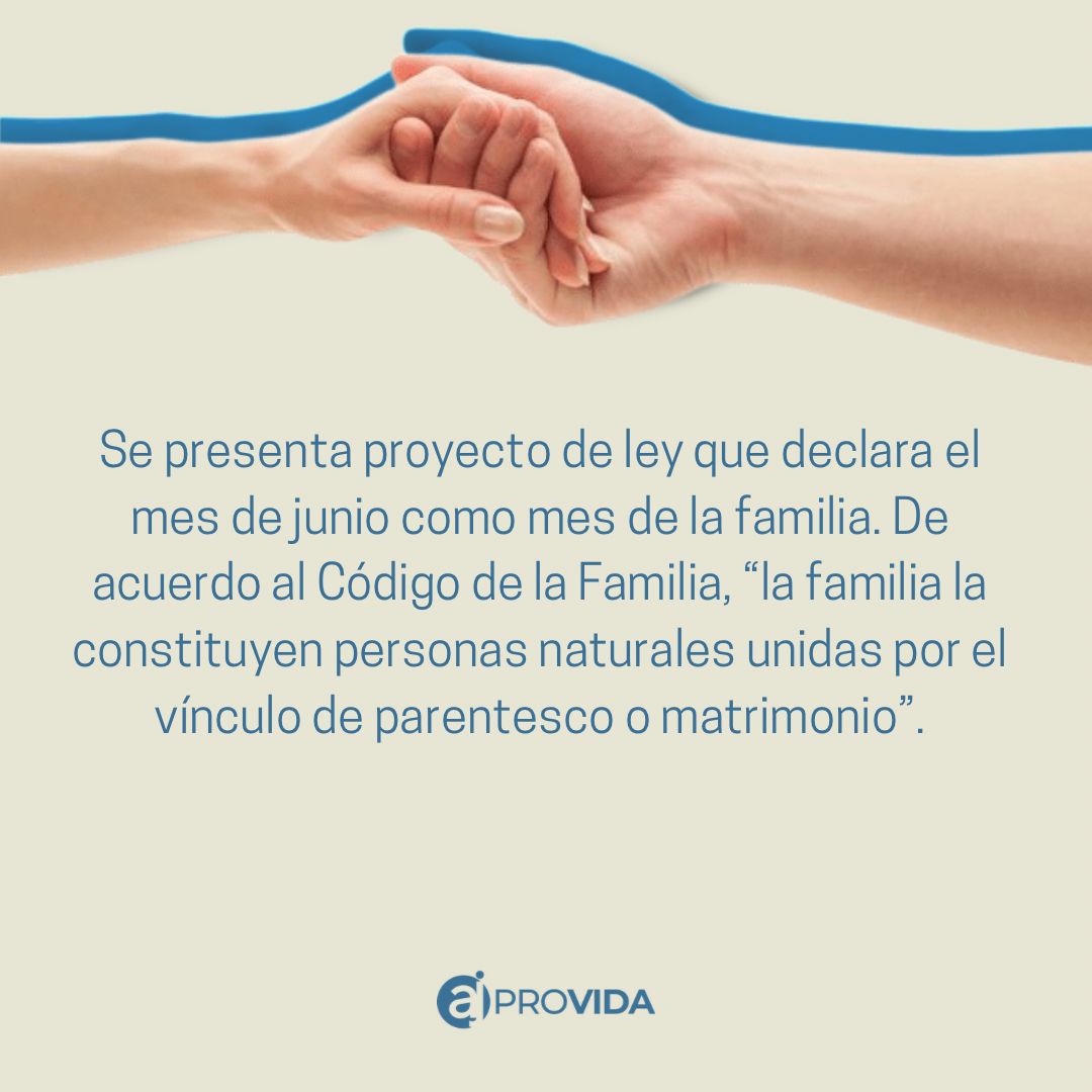AjProvida's tweet photo. ¿Porqué dejar de celebrar?

¡No hay sociedad sin familia!

📍Lee este post y conoce un poco más acerca de la propuesto!

#Panama
#Familia
#Pty
#SomosProVidaYProFamilia https://t.co/ASmdznALa9