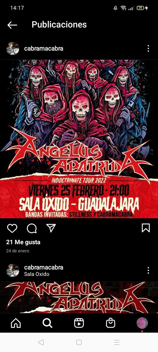 Eileenfoxfire's tweet photo. Stillnes vuelve a hacer conciertos, cabeza de cartel Angelus Apatrida y otro invitado más Cabra Macabra.
El día 25 a partir de las 21:00 allí nos vemos!!! ��� https://t.co/AMpXSuO3Ar