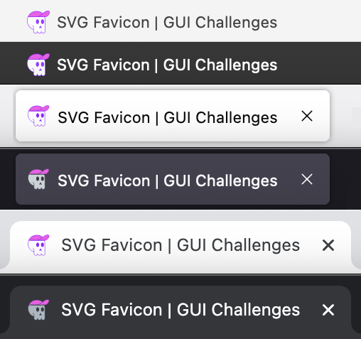 ChromiumDev's tweet photo. ๐ #GUIchallenges
Building a light/dark adaptive SVG favicon
Watch โ https://t.co/n9DkJhxVUV
Read and build โ https://t.co/VqeCU4TS6p
Try a demo โ https://t.co/HTwR2JrrR3
Get the source โ https://t.co/4xuApwzT91 https://t.co/rBqC94XFdU