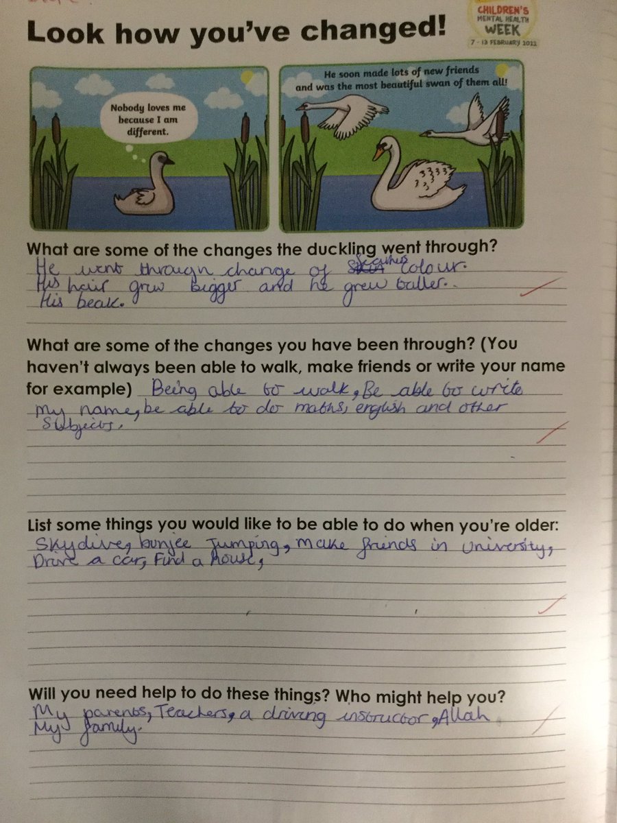 IrkValley1's tweet photo. Children learning about personal growth during mental health awareness week. https://t.co/1rMFH0PQVq