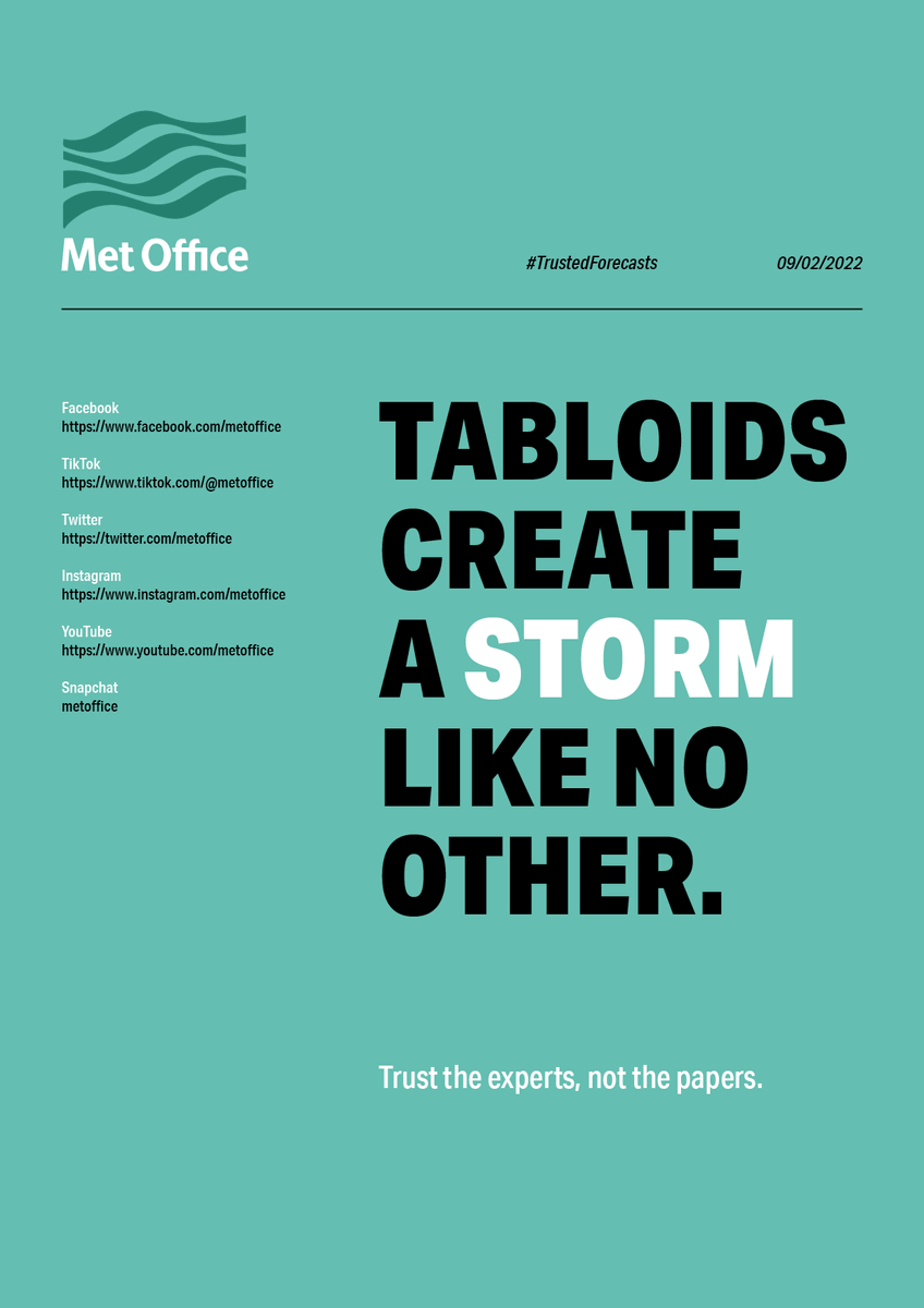 feelinfunky94's tweet photo. Posters for @OneMinuteBriefs & @metoffice to combat exaggerated weather stories. #TrustedForecasts https://t.co/gyF9X2R7LC