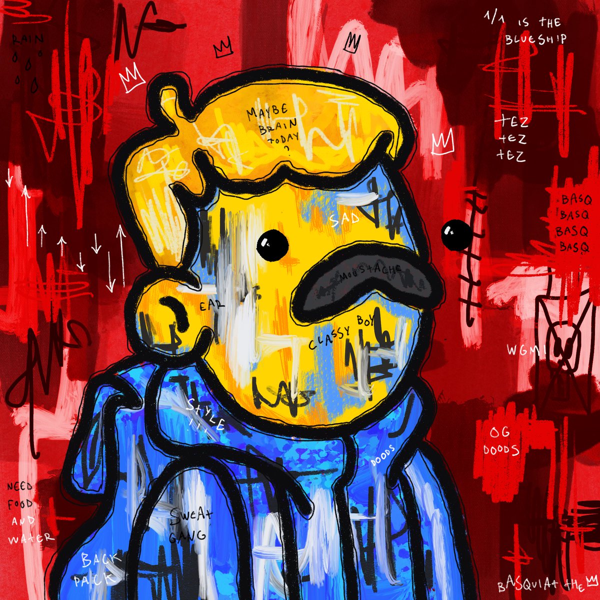 Doodlesquiat's tweet photo. 🤍 TWITTER RAFFLE 🤍

If you want have a chance to grab this Doodsquiat #29 you need to : 

RT/LIKE
Follow @Doodlesquiat 
Put an offer (5 #tez) on the Dood #29 (https://t.co/u5amTrf3Qv)

Wish you good luck, winner selected in 2hrs 🍀

#NFT #NFTs #tezos #objkt #CleanNFT #hicetnunc https://t.co/5ZAlb269Rk