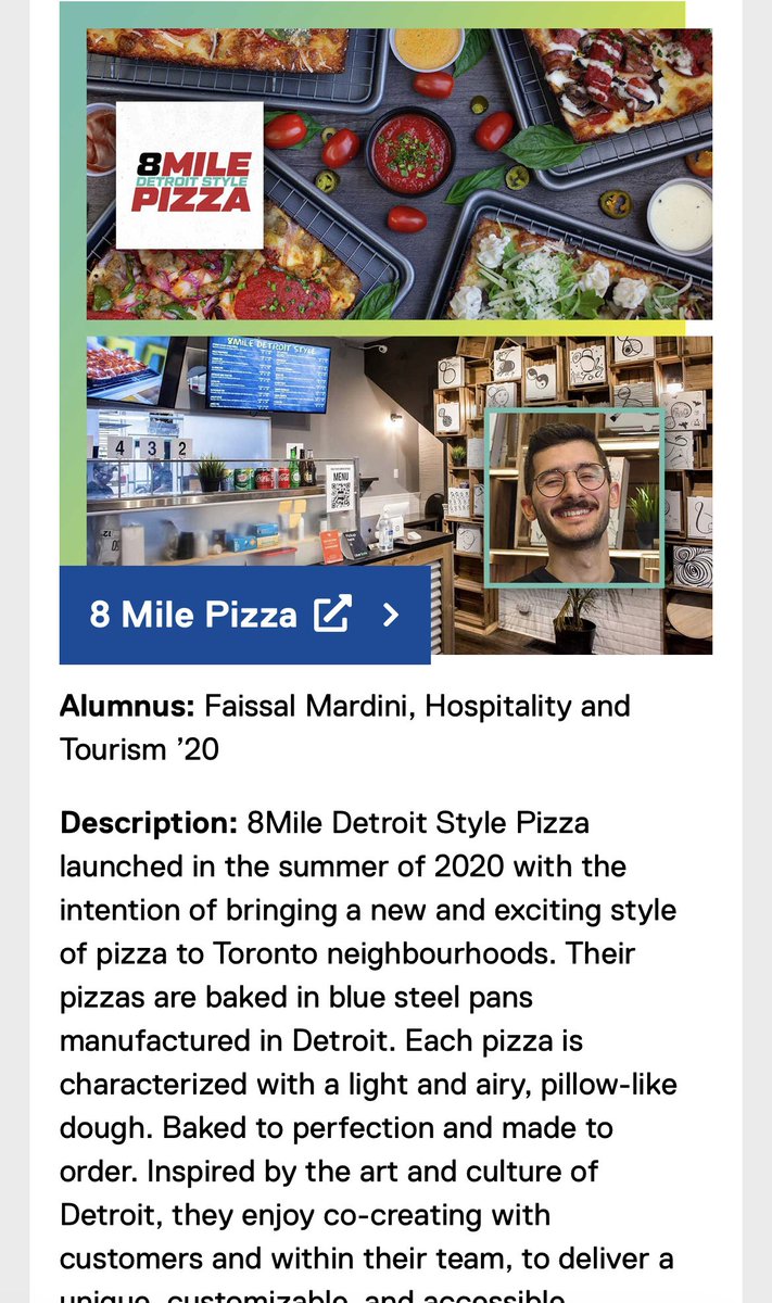 faissal_mardini's tweet photo. Thank you for the feature!  @Ryerson_Alumni @HTMRyerson  https://t.co/4VYiaVqN23 https://t.co/eKYPjd9O8i