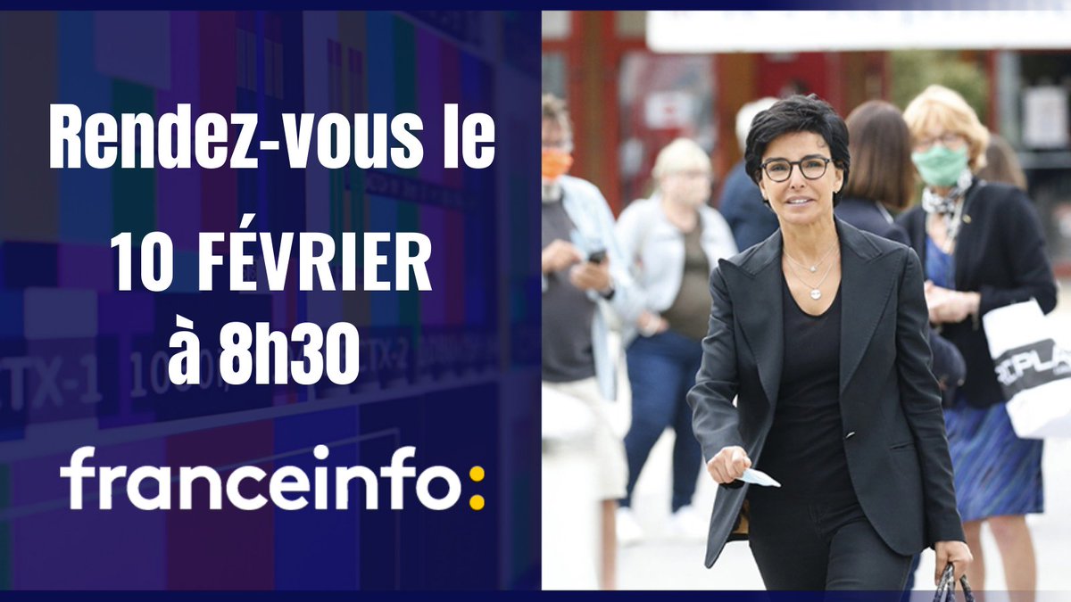 Je serai l’invitée de <a href="/franceinfo/">franceinfo</a>, demain matin à partir de 8h30 #8h30franceinfo