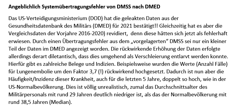 Ernst11111's tweet image. Die Reaktion des US-Verteidigungsministerium DOD auf die geleakten Gesundheitsdaten aus #DMED wurde umgehend als Vertuschung entlarvt.