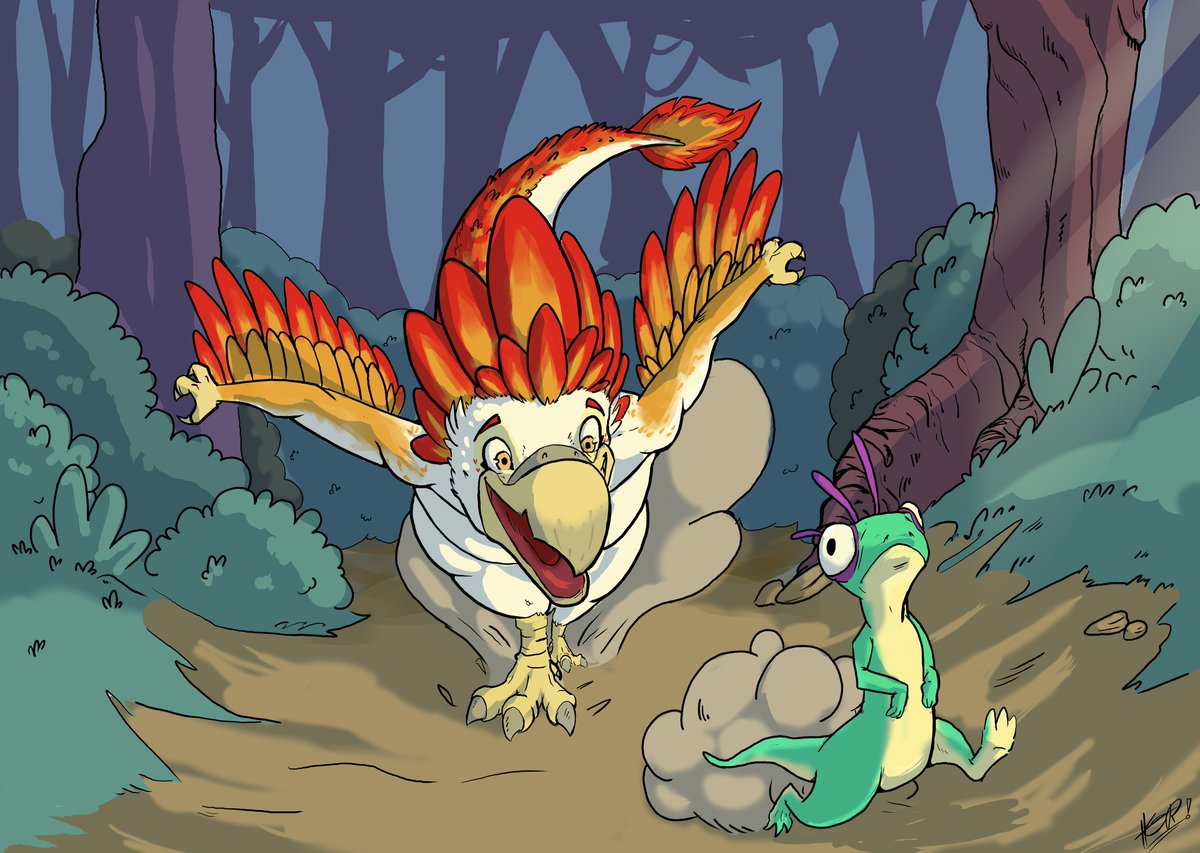 Shoe_Rex's tweet photo. This adorable piece was done by the incredible @DinoTurista!

Don't worry little dude, I don't want to eat ya! You're just really cute! https://t.co/9OGYr4s8GQ
