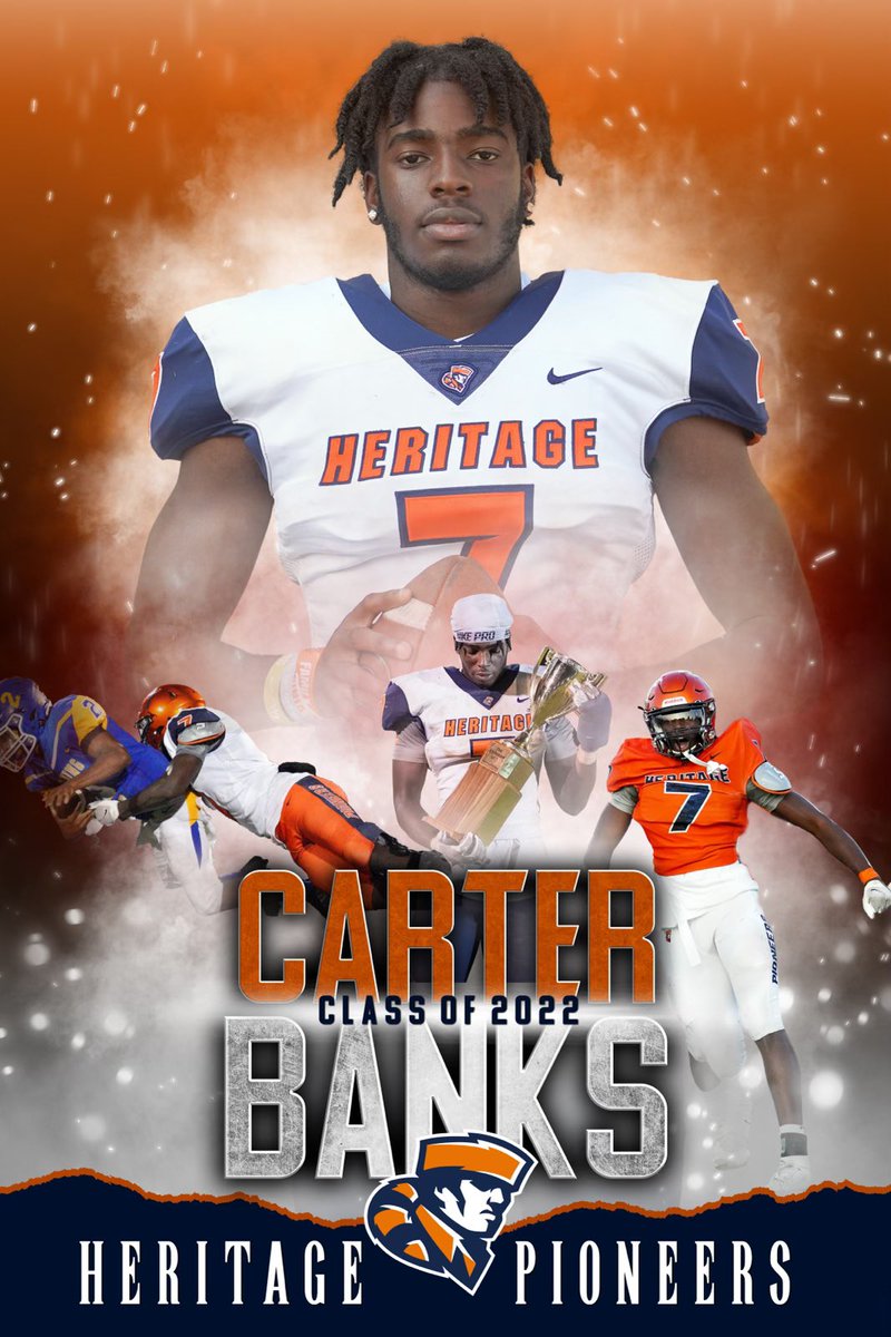 hhspioneersfb's tweet photo. Congratulations to @Carter7Banks Committing to JMU and @HubbardKeshaun for committing to Averett Today! https://t.co/JJi5EZO6Vy