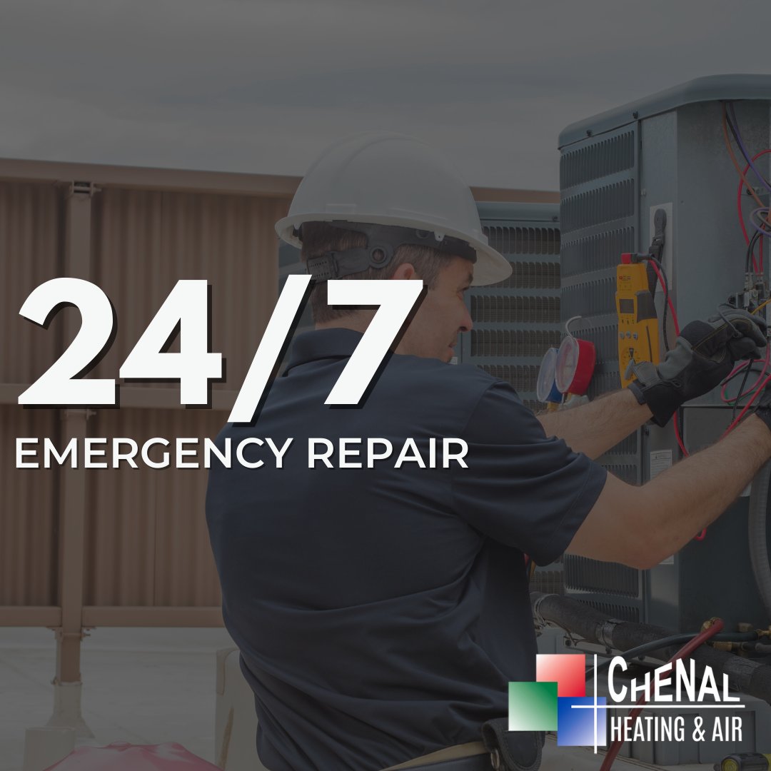 ChenalHA's tweet photo. Emergencies happen, and when they do our technicians are available to you 24/7, 365 days a year to make sure your HVAC system gets back to work in your home. https://t.co/abQTgYUE6A