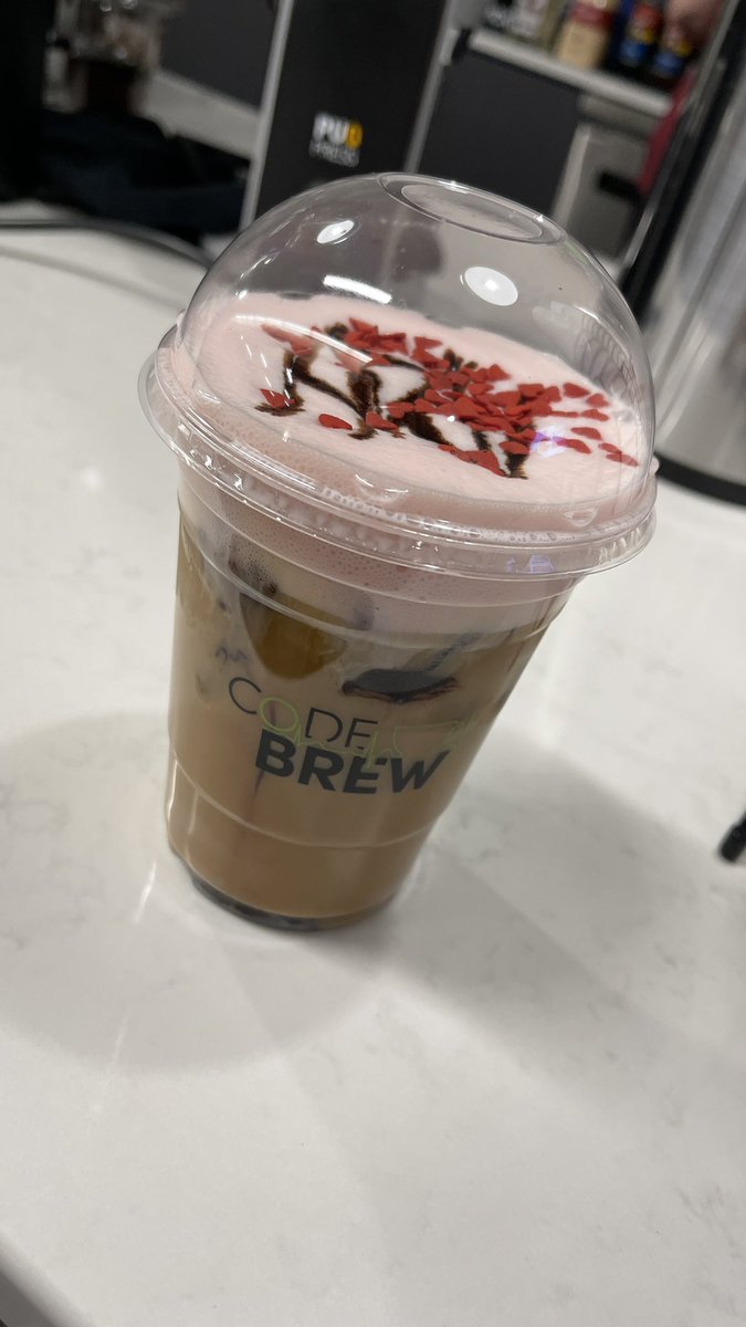 KatieCoppleTV's tweet photo. Working on some future stories with @MercyOne_Iowa Siouxland this morning that’ll you see later this month on @SiouxlandNews and I just HAD to stop and see the awesome baristas and grab coffee at #CodeBrew!
This Valentine’s Day cold brew special is PHENOMENAL! https://t.co/jg69N2sAxE
