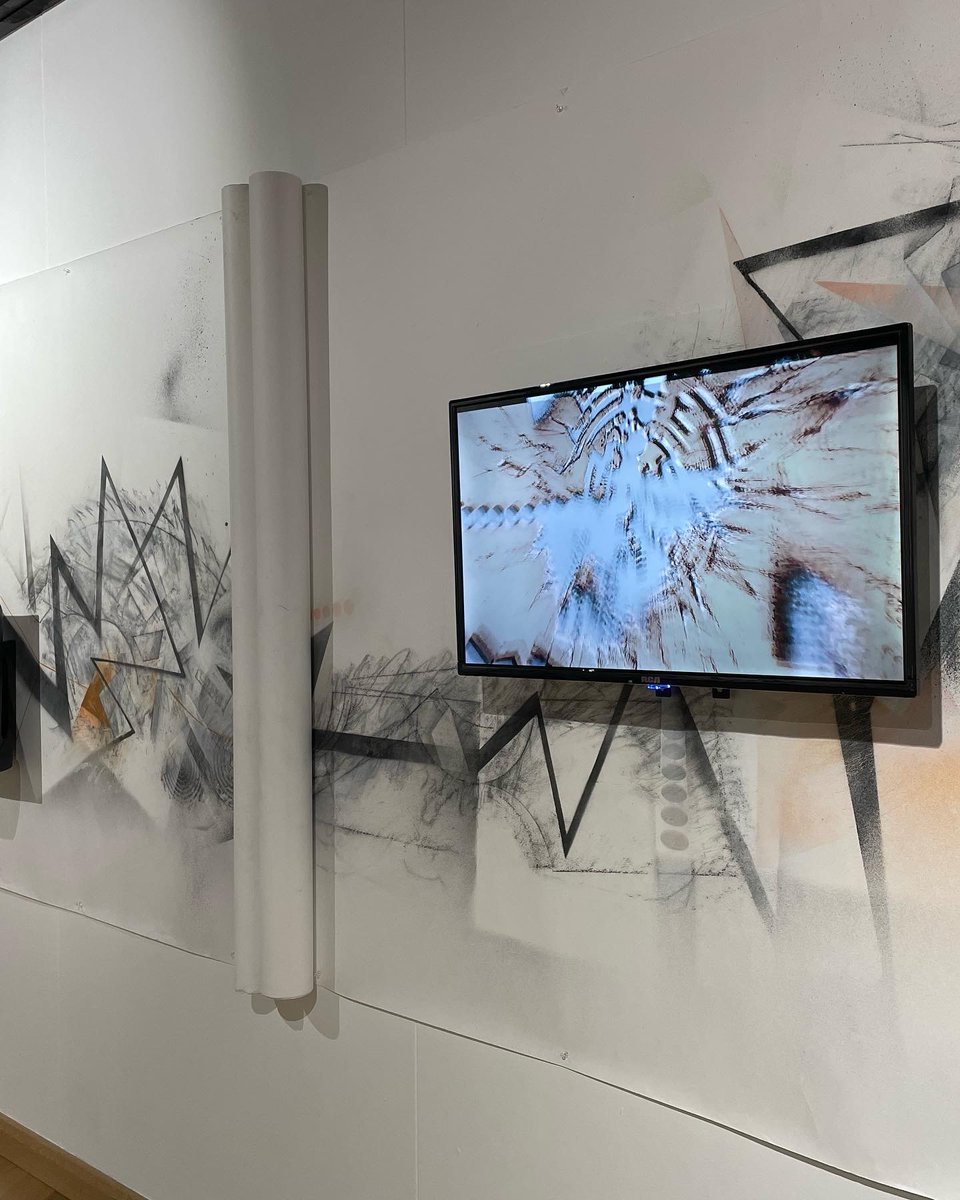 IanAndrewsArt's tweet photo. It's open #sketchbookcollider “Point to Line to Particle”
@TheBeaconMuseum until 24 April Artist talk 15 March 2-4pm booking required. Workshops for #Nationalscienceweek with @kostas_nikolop @BritSciAssoc Thanks #NationalLottery #thankstoyou
#DrawingProjects #sciart #scicomm https://t.co/aoau9J9PJX
